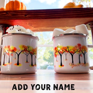 Autumn Tree Wraparound Custom Campfire Mugs