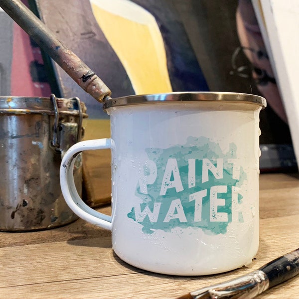 Water Color Paint Water Campfire Mugs