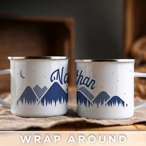Mountain Wrap - Night- Campfire Mug