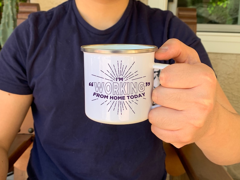 Personalized Work From Home Mugs Personalized Zoom Coffee Etsy