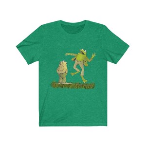 Frog and toad forever, Funny T-Shirt, Unisex Jersey Short Sleeve Tee Heather Kelly
