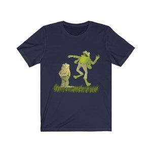 Frog and toad forever, Funny T-Shirt, Unisex Jersey Short Sleeve Tee Navy