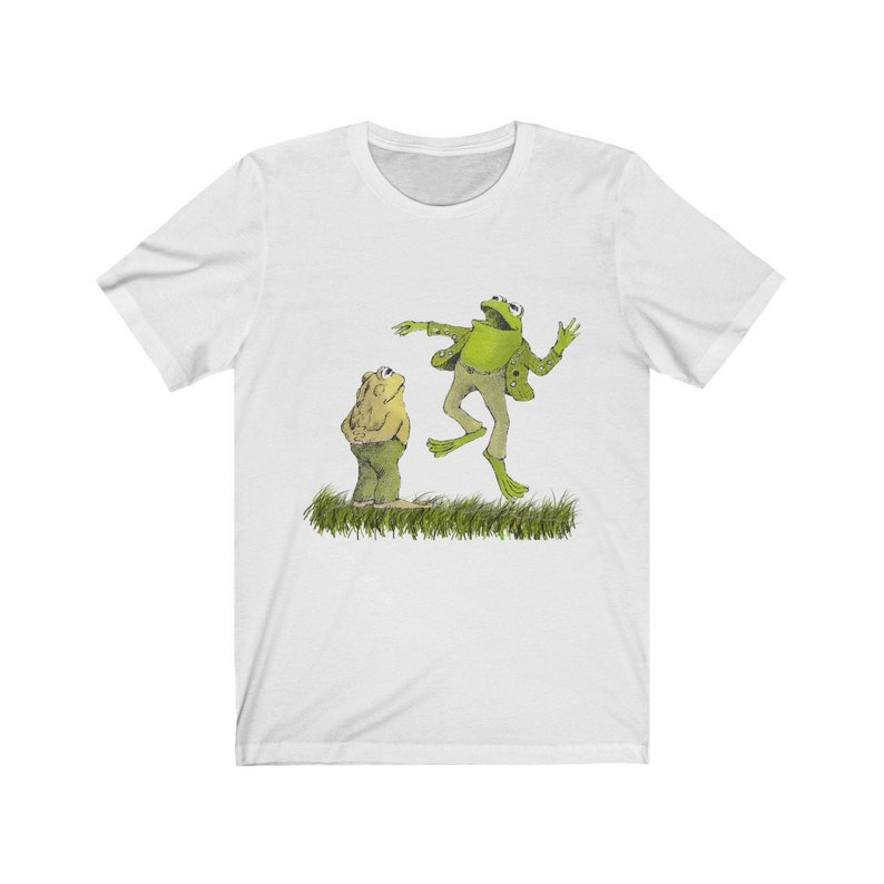 Frog and toad forever, Funny T-Shirt, Unisex Jersey Short Sleeve Tee White