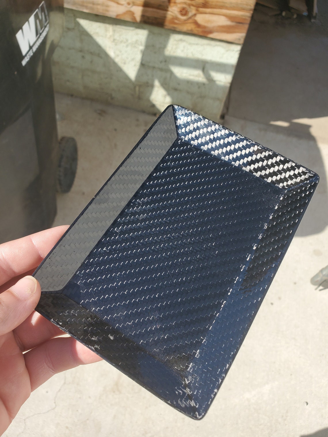 Real carbon fiber rolling tray/ash tray 6.5X4.5 Etsy