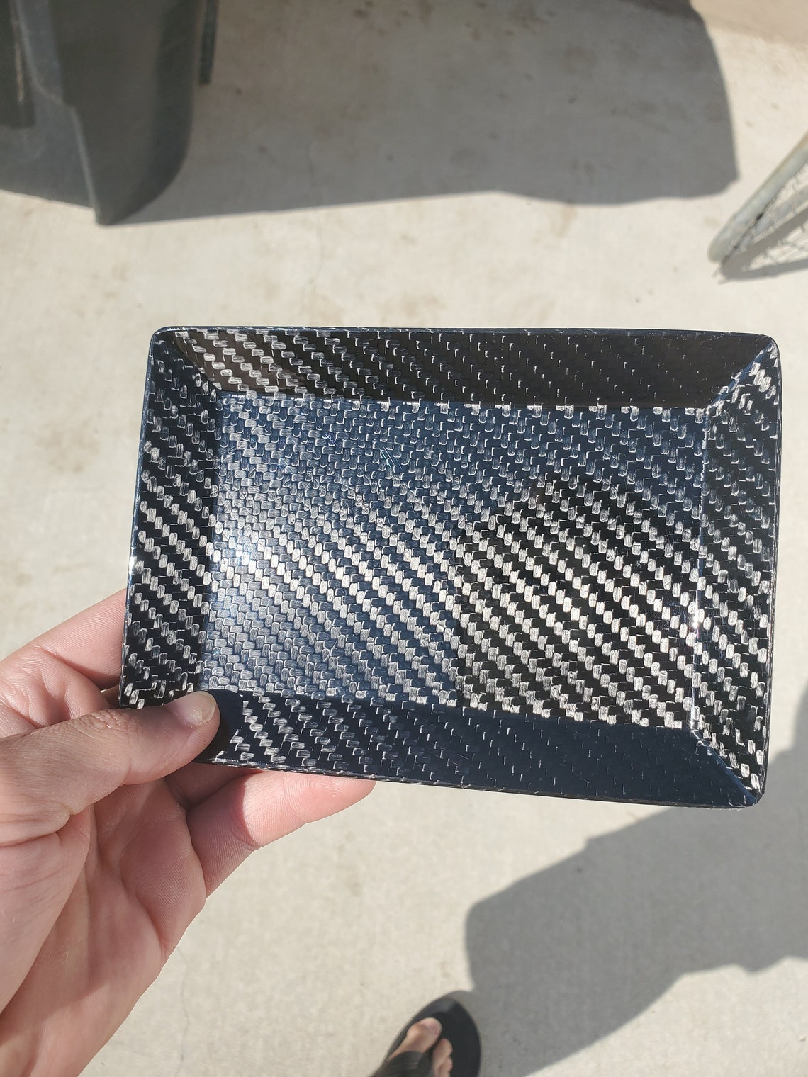 Real carbon fiber rolling tray/ash tray 6.5X4.5 Etsy
