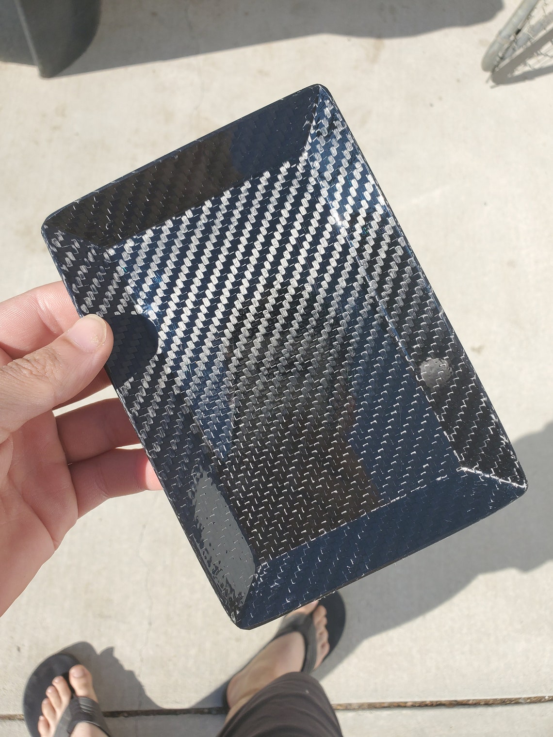 Real carbon fiber rolling tray/ash tray 6.5X4.5 Etsy