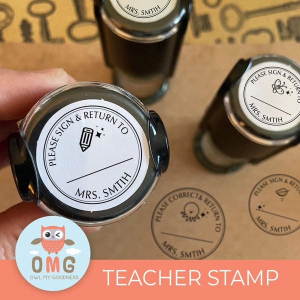Teacher Stamps - Etsy