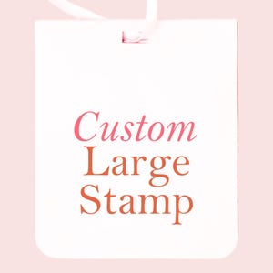 Personalized Logo Stamp: Large Custom Rubber Stamp for Branding