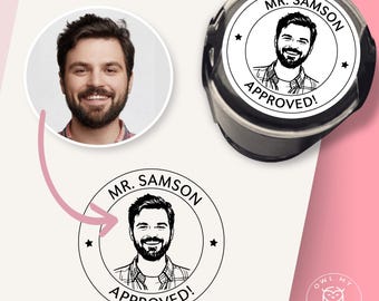 Approved By Teacher Stamp with Custom Face