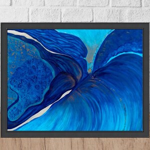Abstract Art Print titled:  We All Are One-canvas print