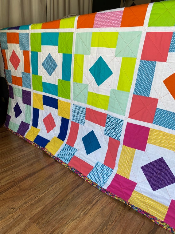 Backyard Party Quilt Kit - Large Throw 62 1/4 Backyard Party Quilt Kit - Large Throw 62 1/4