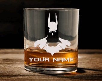 Glas Batman Trinkglas Batman Logo Fledermaus Glas Batman Trinkglas Batman Logo Fledermaus