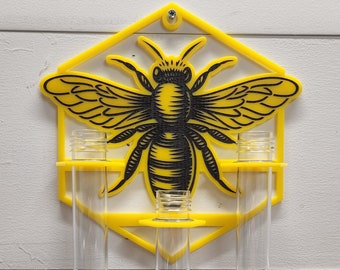 Laser Cut Bumble Bee Plant Propagation station - bud vase  - air plant holder - File Only!