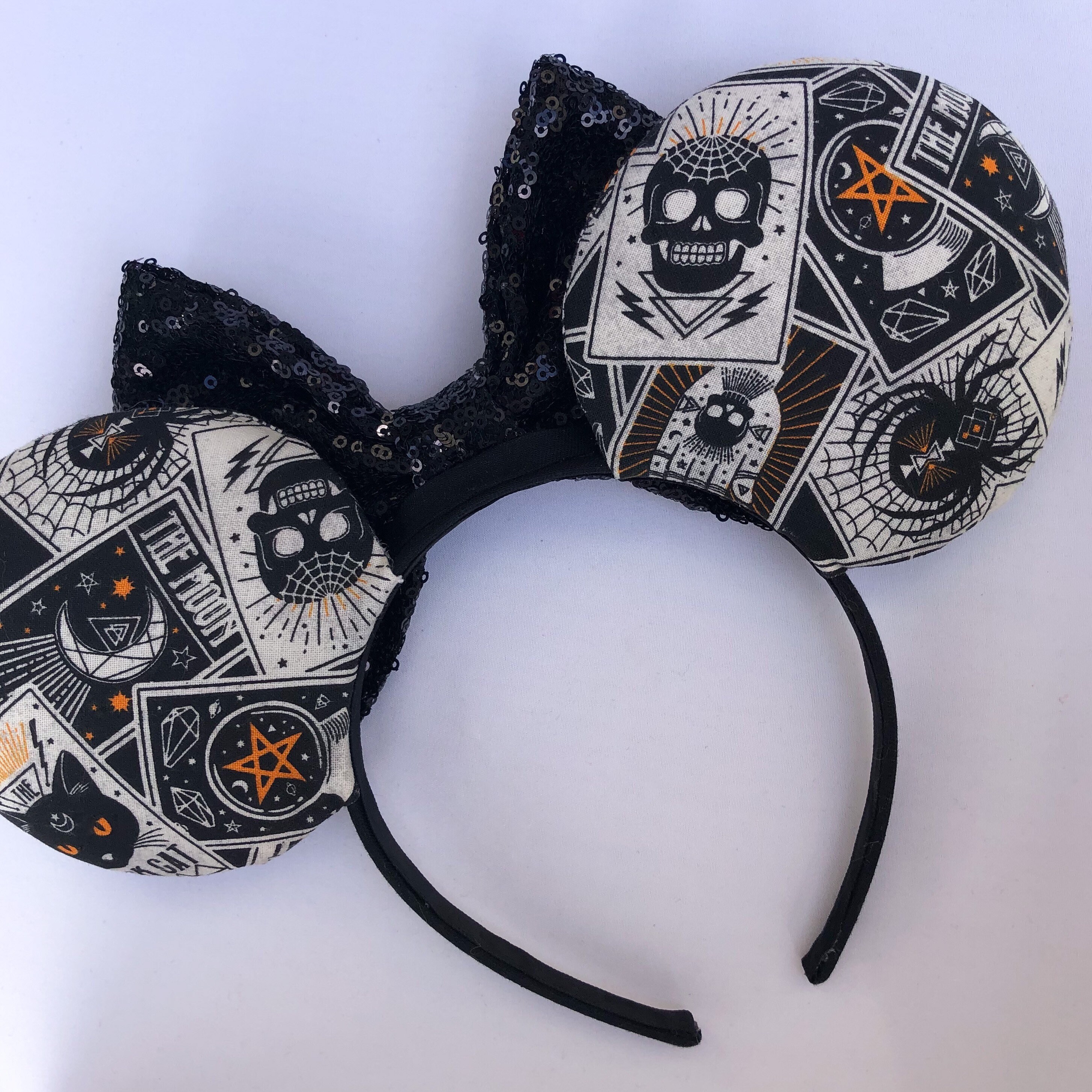 Halloween Party Minnie Ears Spooky Black Cat Disney Ears Etsy
