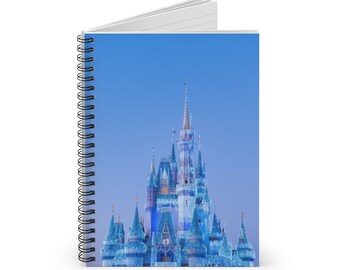 Disney Castle Lights Spiral Notebook - Geregeerde lijn met zak
