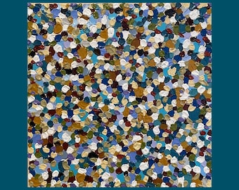 All & Everything, Original Acrylic Art, 12 x 12, Multicolored, Abstract, Textured, Canvas