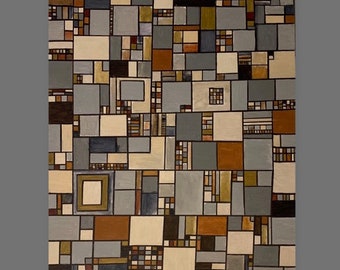 Open Doors, Acrylic Art, 24 x 20, Abstract Art, Earth Tones, Modern Art, Shapes