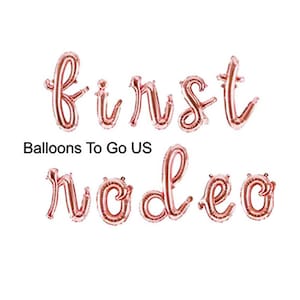 Script First Rodeo Balloons-Cowboy Birthday