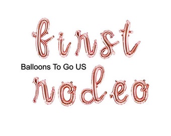 Script First Rodeo Balloons-Cowboy Birthday