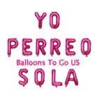 Yo Perreo Sola 16" Balloon Banner Bad Bunny Party Decorations  P…