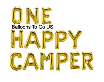 First Birthday Balloon Decoration Set One Happy Camper Banner 1st Birthday