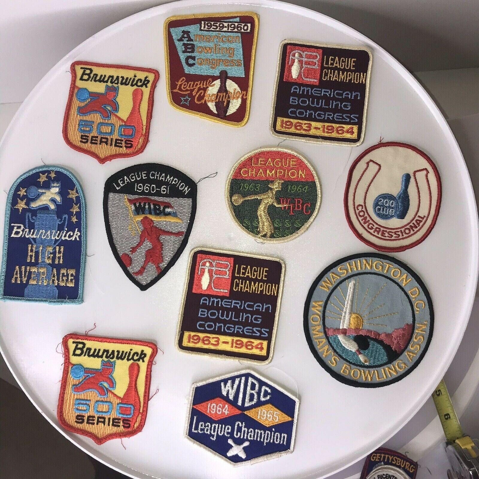 Bowling Patches 11 Lot Womens Mens Brunswick WIBC ABC Etsy UK