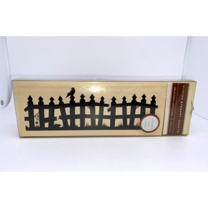 Martha Stewart Wood Fence Halloween Timbre Corbeau M230160 NIP
