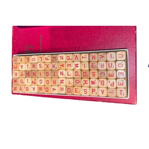 RSVP by Scrabble 1966 Replacement Letters only PARTS
