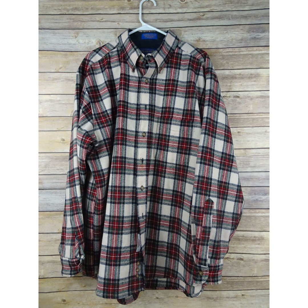 Pendleton Jacket XL Camp RN 29685 Red White Blue Etsy