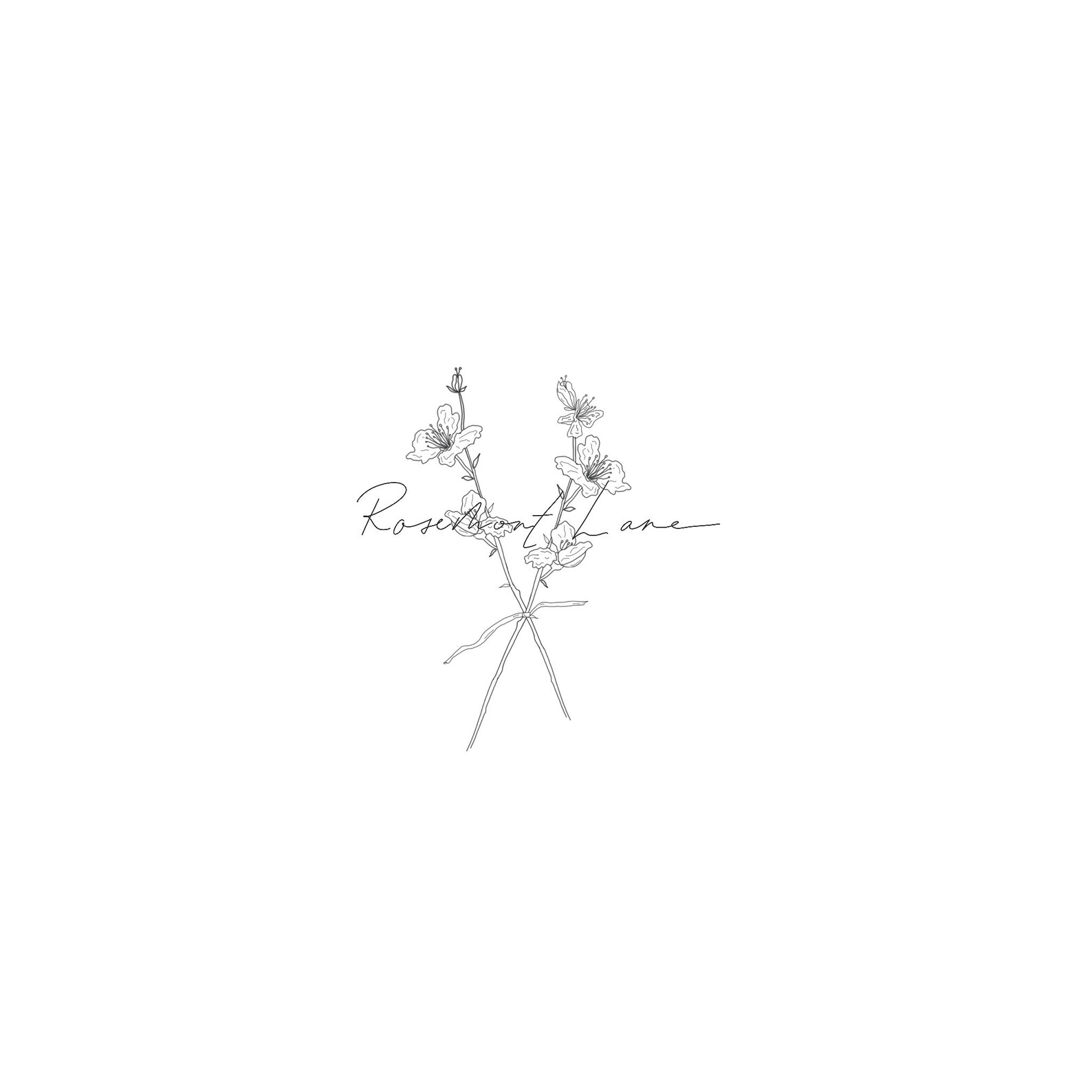 Custom Floral Tattoo Design - Black and White - Etsy