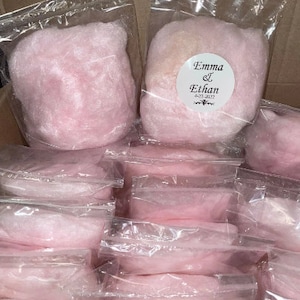20 small  Cotton Candy Favors-Great for birthday party favors, wedding, baby shower, gender reveal, classroom treats, gifts Bestseller
