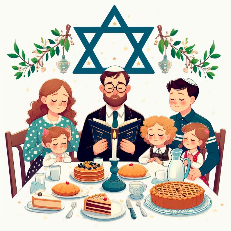 2025 NEW Jewish Holiday Calendar Hebrew Calendar 5784 and 5785 Rosh
