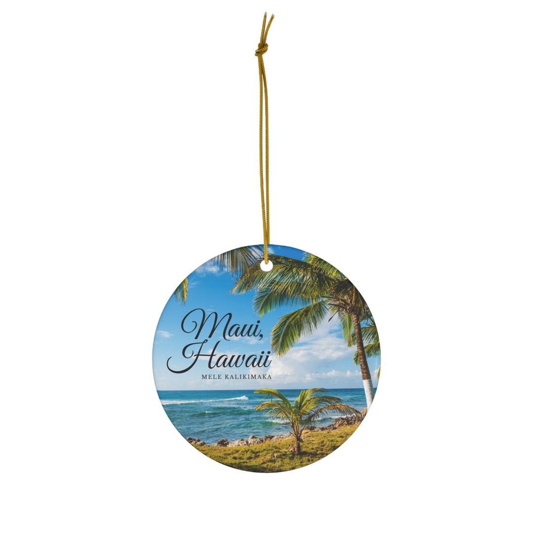 Maui Hawaii Mêle Kalikimaka Christmas Holiday Keepsake Ceramic Etsy