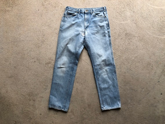 Vintage 1970s Lee Riders Light Wash USA Made