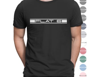 Flat 6 Air Cooled, Boxer Engine T Shirt, Flat Six T Shirt, Flat 6 T Shirt, Vintage Car Shirt