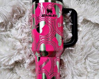 M.Mouse Head Engraved Tumbler 40oz/30oz - Custom Laser Engraved Stanley, Yeti, Hydro Flask, Simply Modern - Personalized Gift