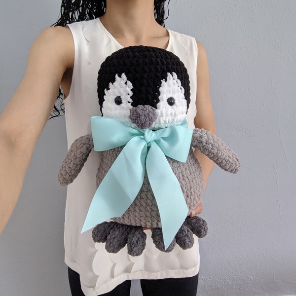 PATTERN - Dugger The Baby Penguin - Cuddly Amigurumi - PDF Crochet Pattern - Instant Download