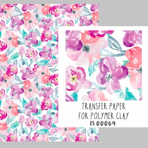 Transfers Paper for Polymer Clay  TS00064