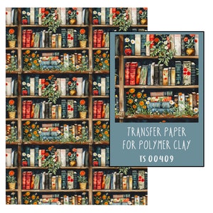 Livres Papier transfert pour pâte polymère.  TS00409