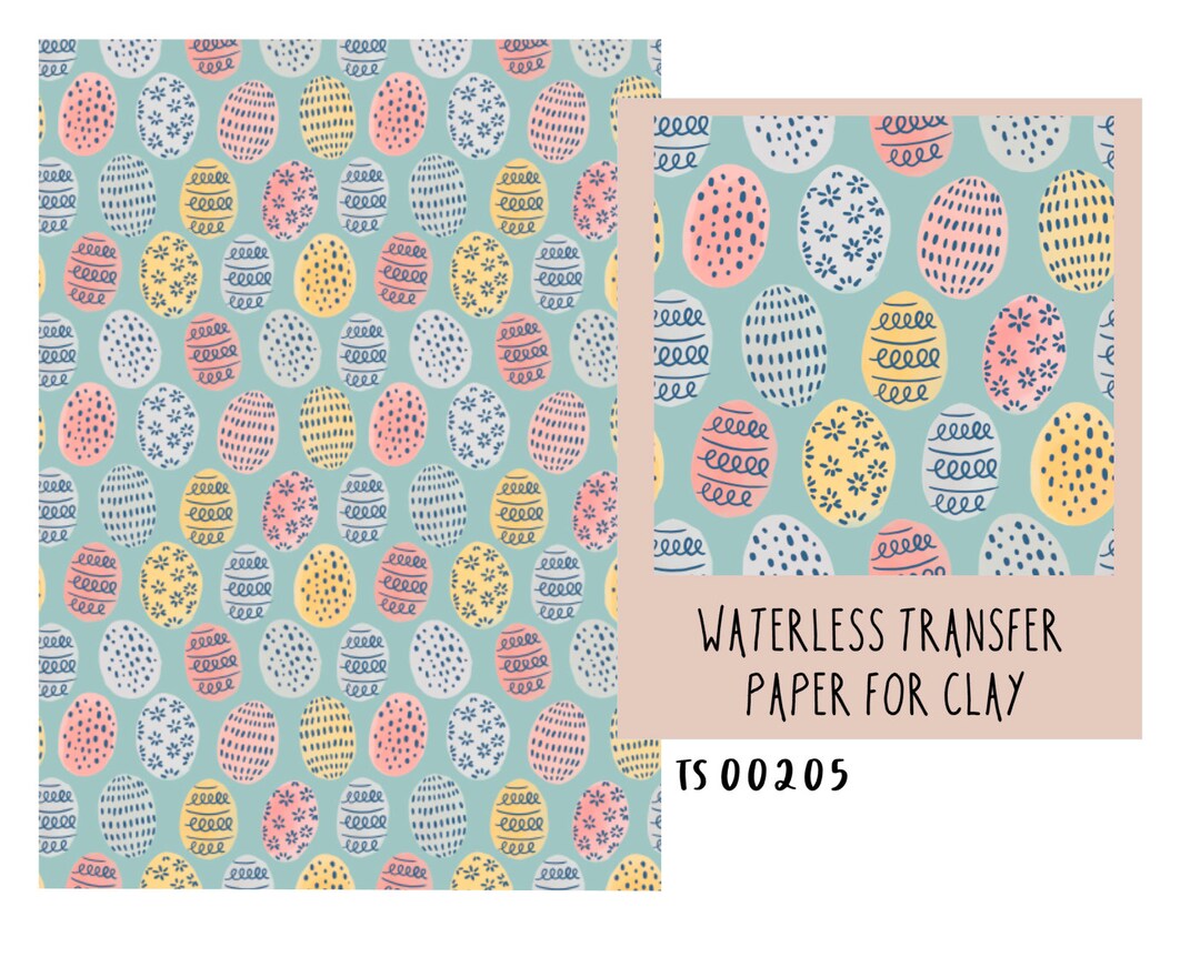 Easter Transfer Paper for Clay Waterless and Immediate Etsy Canada