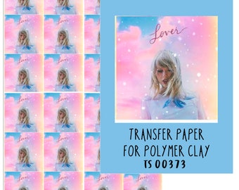 Taylor Swift Transfer paper for Polymer clay. TS00373