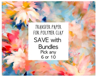 Bundle options Transfer Paper for clay.