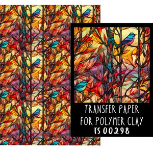 Stained Glass  Transfer Paper for clay. TS00298