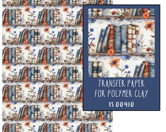 Livres Papier transfert pour pâte polymère. TS00410