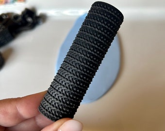 Knitted Textured Roller for Polymer Clay.