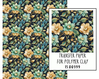 Spring Transfer Paper for Clay. TS00399