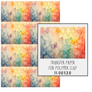 Stained Glass effect Transfer Paper for clay.  TS00320