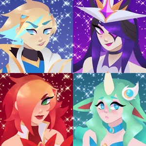 League of Legends Star Guardian Season 2 Sticker Sheet