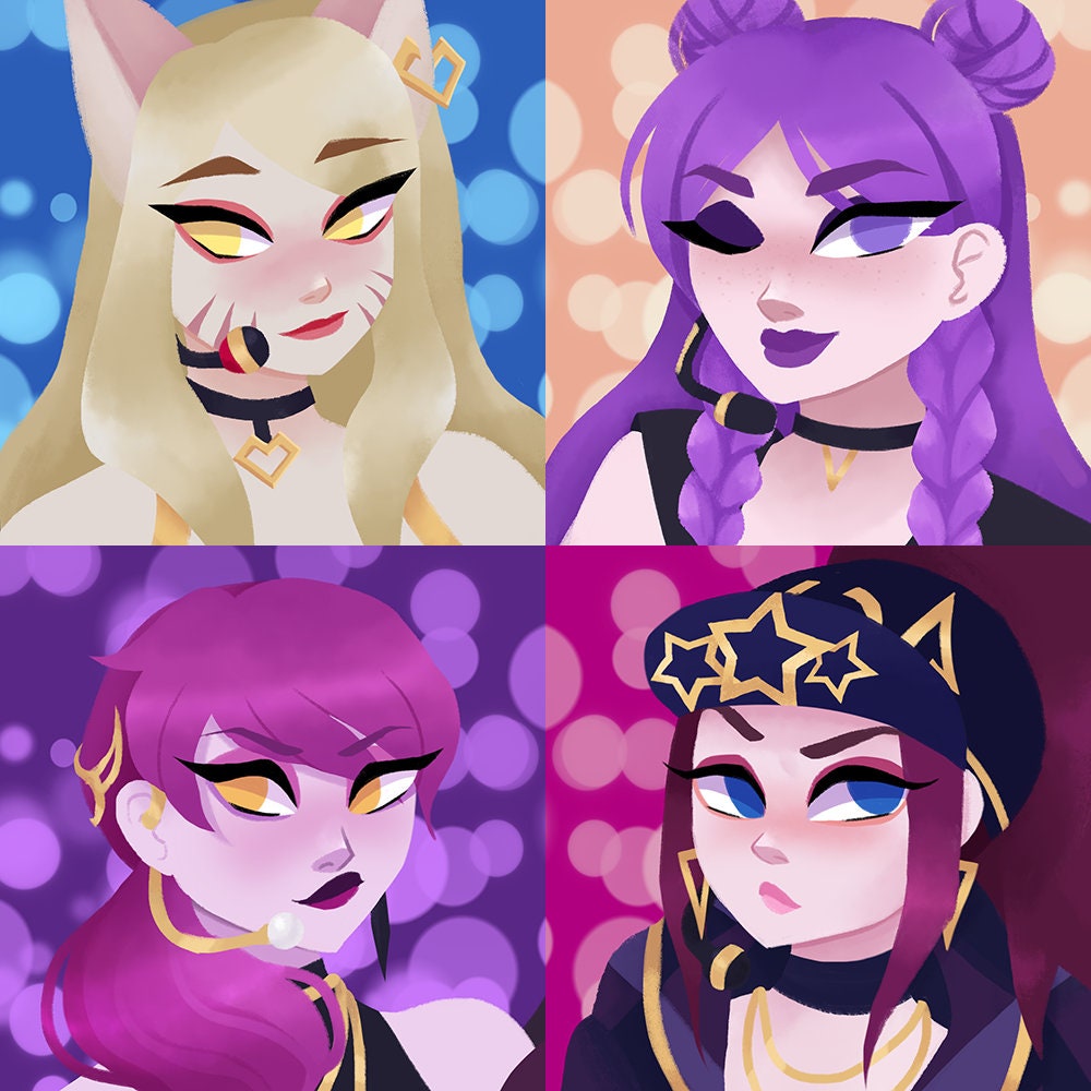 League of Legends K/DA Sticker Sheet - Etsy