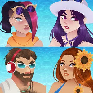 League of Legends Pool Party Prints